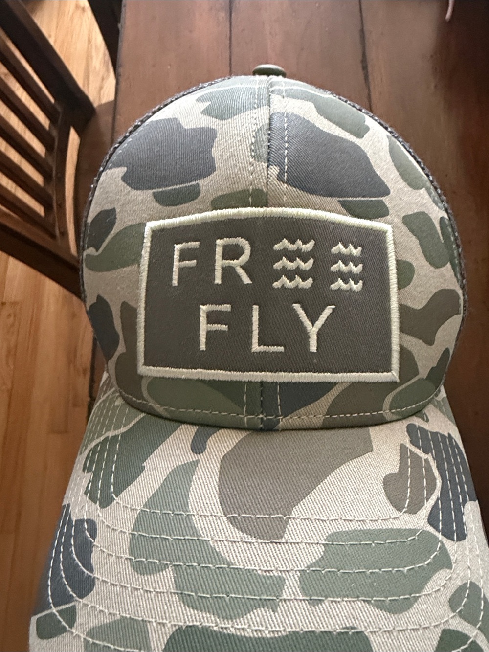 Free Fly Apparel Camouflage Mesh Back Hat Coastal Outdoors Camping Hunting OS - Picture 3 of 4